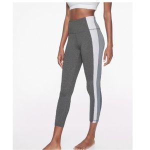 Athleta Colorblock Asymmetrical Powervita 7/8 Leggings